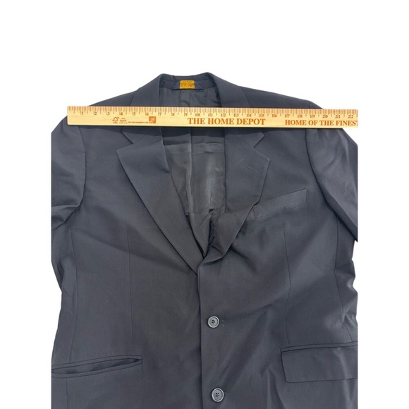 Brooks Brothers Mens 42R Black Wool Blend Sport Coat Blazer Jacket Brooksease - Picture 9 of 11